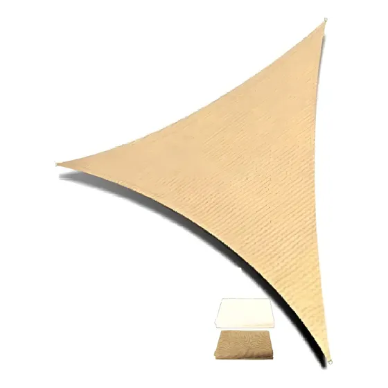 Carpa Toldo Vela Triangular Vela Sombra 3x3x3 Lona Toldo Color Beige Arena | Cuotas sin interés