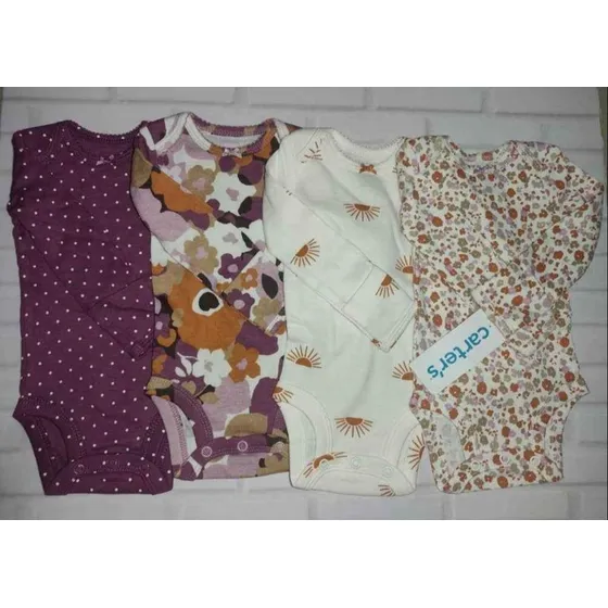 Set De 4 Bodys Marca Carters Bebe