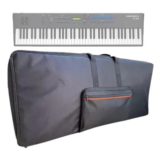 Capa Bag Para Teclado Kurzweil Sp76 Luxo