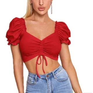 Blusas neon cortas hotsell