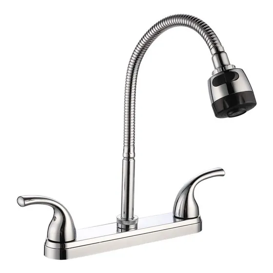 Mezcladora Para Fregadero Cuello Flexible Cocina Abs Meer Ac