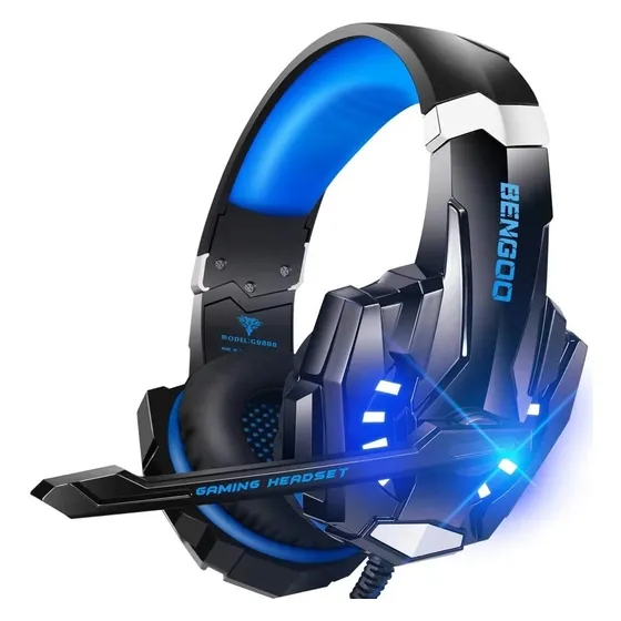 Audífonos Gamer Led Con Micrófono G9000 Para Pc, Laptop,ps4
