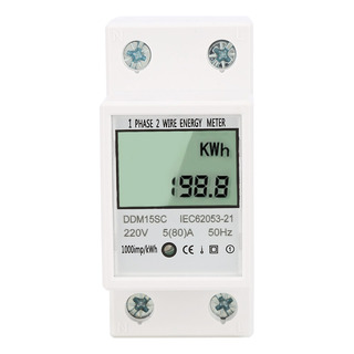 Medidor Kwh Energía Electrónica Digital Lcd Ddm15sc 5-80a Medidor Kwh Energía Electrónica Digital Lcd Ddm15sc 5-80a