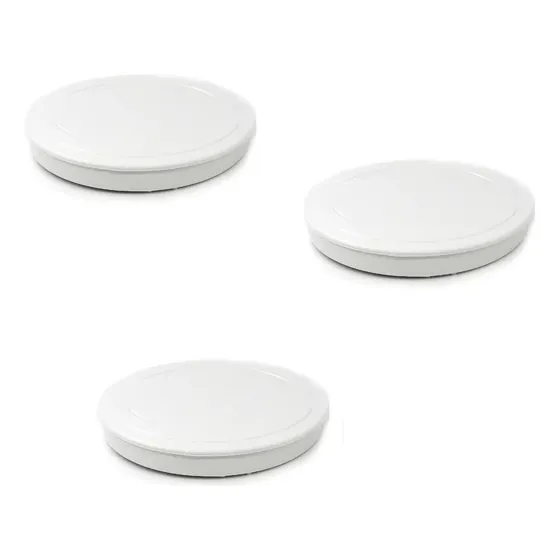 Tampa Cega Interna Pvc 100mm Kit 3 Peças