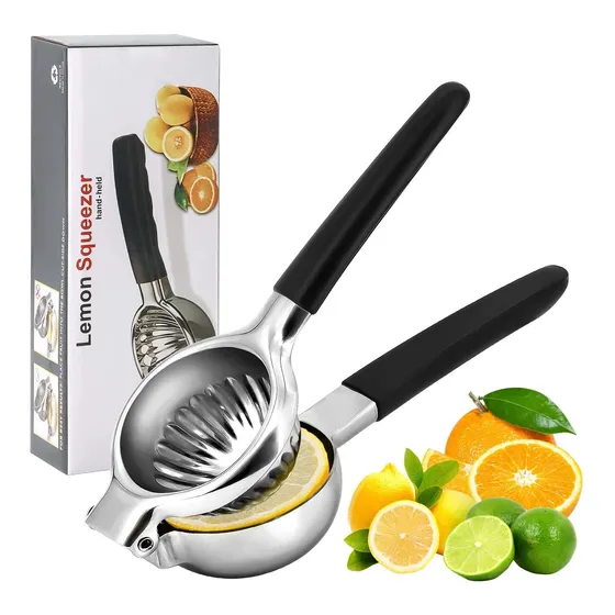 Buyaobl Exprimidor Manual Limon Acero Inoxidable Lima Agarre