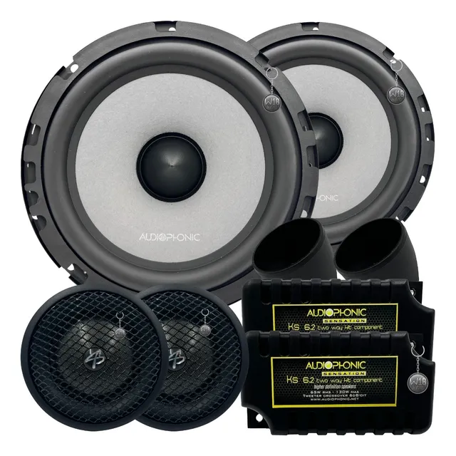 Kit Duas Vias Audiophonic K.s 6.2 (6 Polegadas / 130w Rms) 