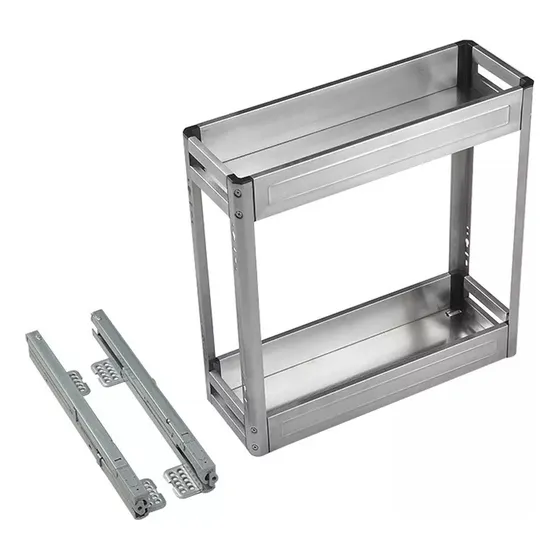Condimentero En Acero Inoxidable 15 Cm Para Modulo 20 Cm