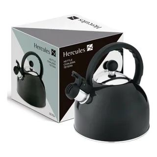 Chaleira Com Apito Fixo Preta Esmaltada 1,75l Hercules Chaleira Com Apito Fixo Preta Esmaltada 1,75l Hercules