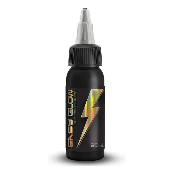 Tinta Tatuagem Easy Glow Ultra Liner Black Electric Ink 30ml