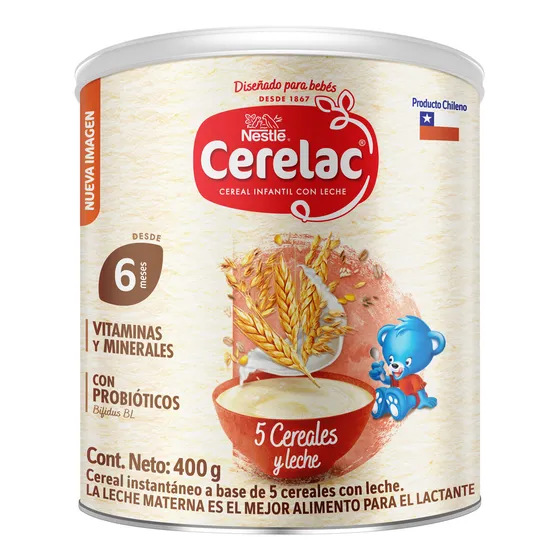 Cereal Infantil Cerelac® 5 Cereales 400g