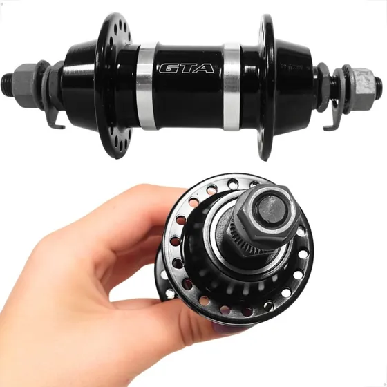 Cubo Dianteiro Traseiro Rolamento Freio Vbrake 36 Furos Bike Cor Preto