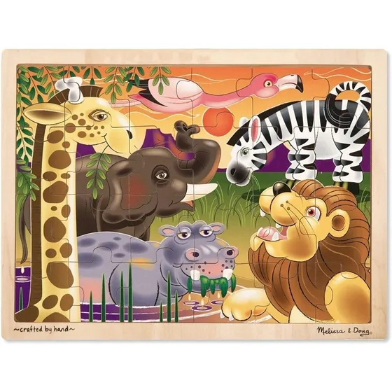 Melissa & Doug Rompecabezas 24 Pz Llanuras Africanas