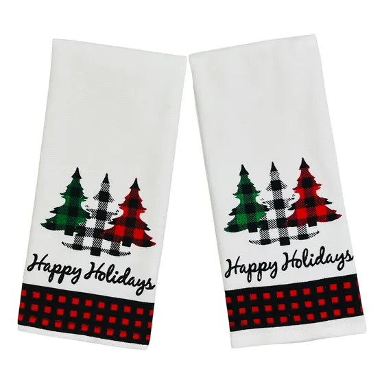 Serafina Home Paño Cocina Navideños: Do Feliz Fiesta Casa