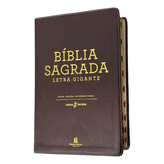 Biblia Sagrada Letra Gigante Nvi: Biblia Sagrada Letra Gigante Nvi Com Indice, De Nvi. Editorial Thomas Nelson, Capa Mole Em Português