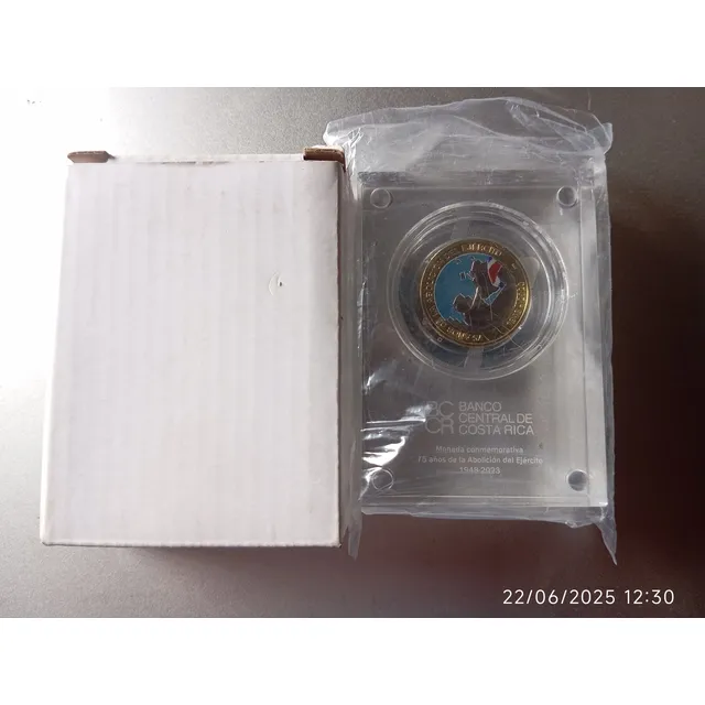 Monedas 500 Colones Conmemorativa Abolicion
