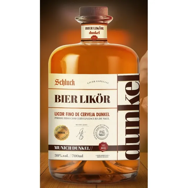 Licor Fino Cerveja Dunkel Schluck Blumenau Bier Likor 700ml