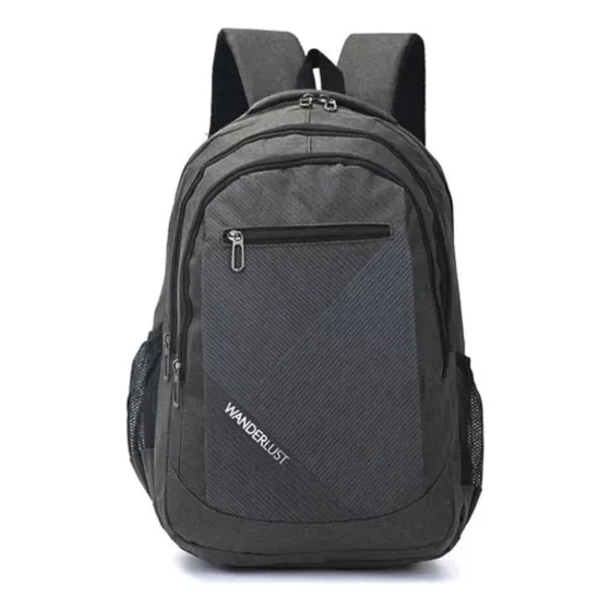 Mochila Wanderlust Porta Notebook Reforzada Original Gris