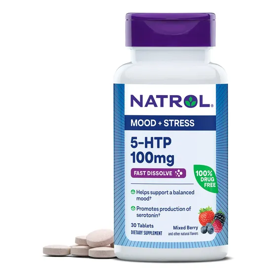 Suplemento Natrol 5-htp, 100 Mg, Tabletas De Disolución Rápi