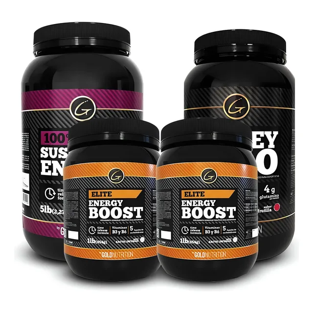 Pack - Whey Pro 2lb + Sustained Energy 5lb + Boost 2lb Sabor Vainilla + Artic + Sin Sabor