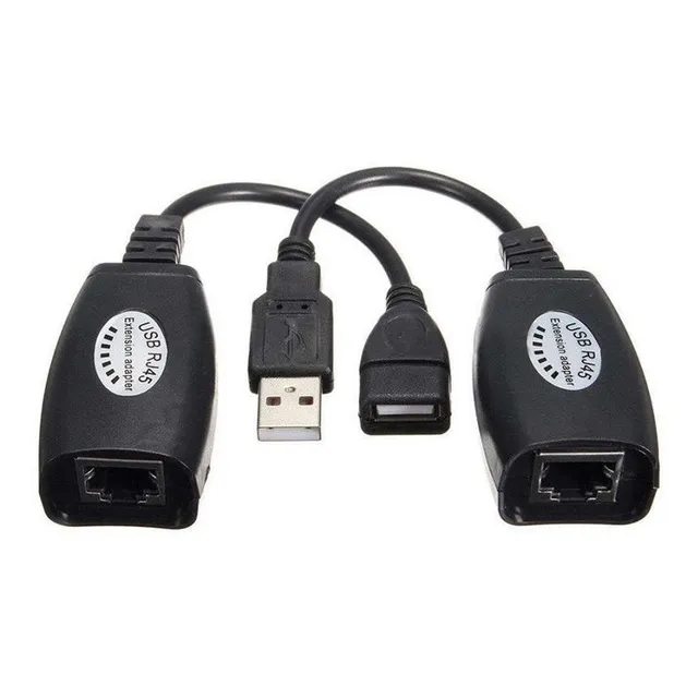 Extension Extensor Usb 2.0 Por Cable De Red Rj45