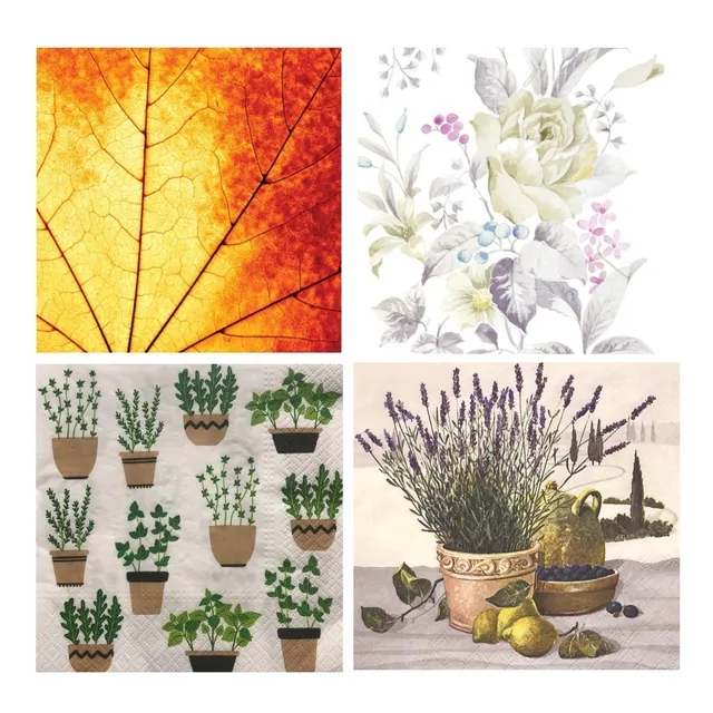 20 Servilletas Para Decoupage (modelos De La Foto) Pack006
