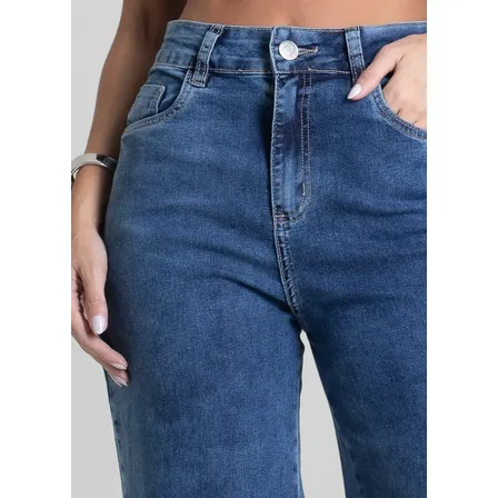 Calca Jeans Sawary Wide Leg_281595 Índigo Liso 38