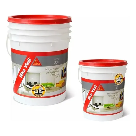 Sika Vinil Super Lavable 20 + 4 Lts Pintura Latex Interior
