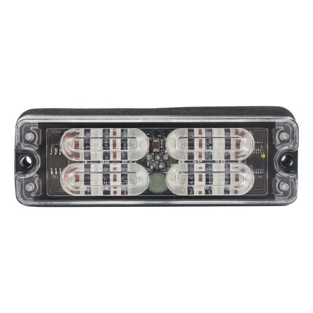 Luz Perimetral, 12 Led Ultra Brillantes, Color Rojo / Azul