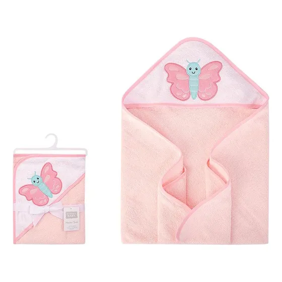 Toalla Hudson Baby - Rosa Mariposa