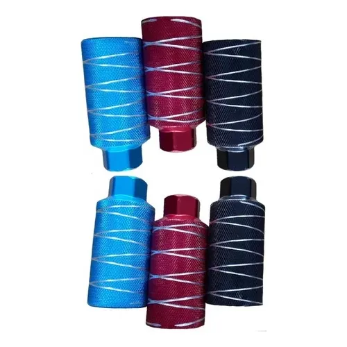 Posapies Grande De Aluminio Para Bicicleta Negro Y Silver