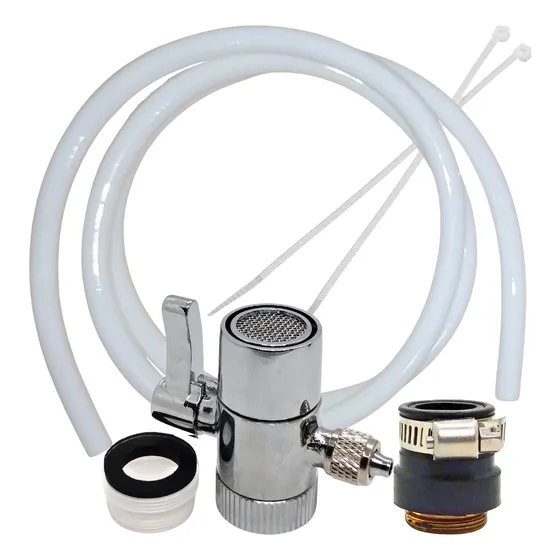 Derivadora Con Manguera 1/4 Y Adaptadores Purificador Mesada