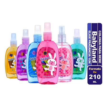 Babyland Colonia Para Bebe 210 Ml Elige Fragancia
