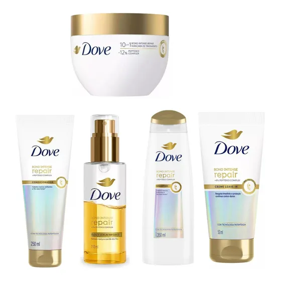 Kit Dove Bond Intense Repair Completo (5 Itens) 