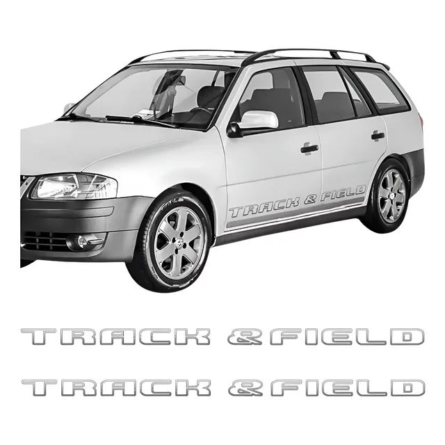 Adesivos Faixas Laterais Parati Track & Field Par Volkswagen