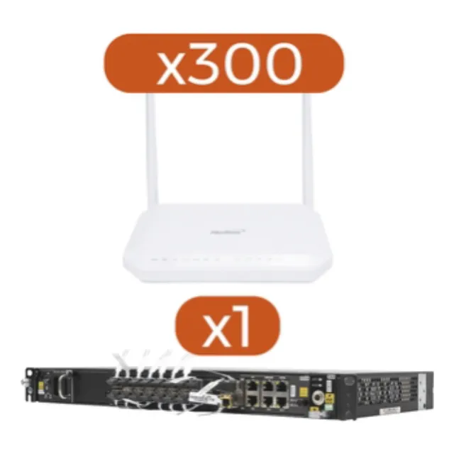 Kit 300 Onts Hg6143d + 1 Olt An6001g16-ac