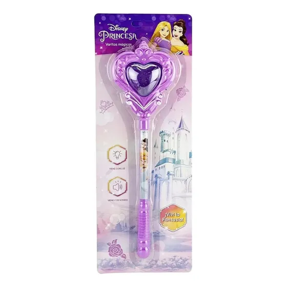 Varita Magica De Princesa Disney De Juguete Luz Y Sonido Niñas Corazón 54282 