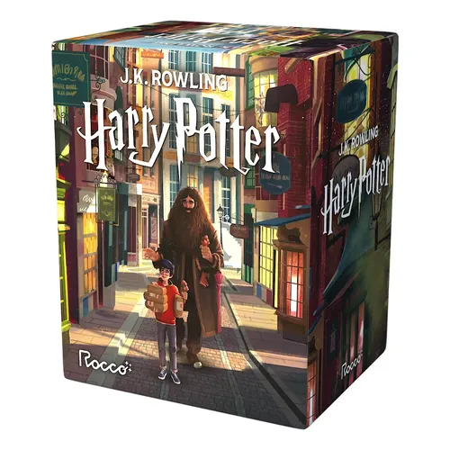 Coleção Completa Livro Harry Potter Box 7 Volumes + Marcador
