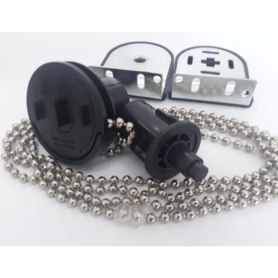 Sistemas Cortina Roller 38mm Cadena Metálica Kit Blanco