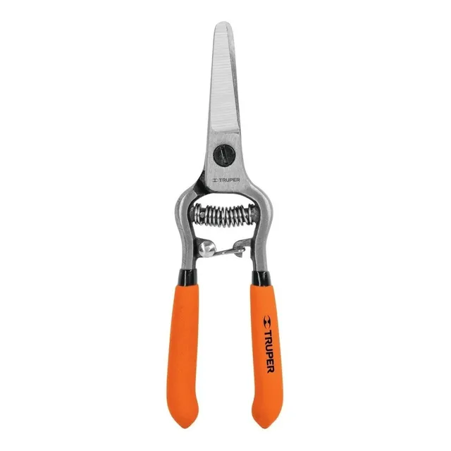 Tijera Para Poda 6', Cuchilla Delgada Truper 18456 Color Naranja