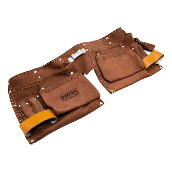 Porta Herramientas De Cuero Marron Makawa Mk-et03