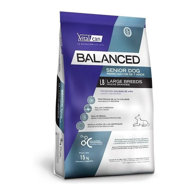 Vitalcan Balanced Perro Senior Raza Grande 15kg