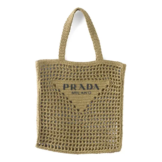 Bolsa Tote Em Crochê Prada Milano