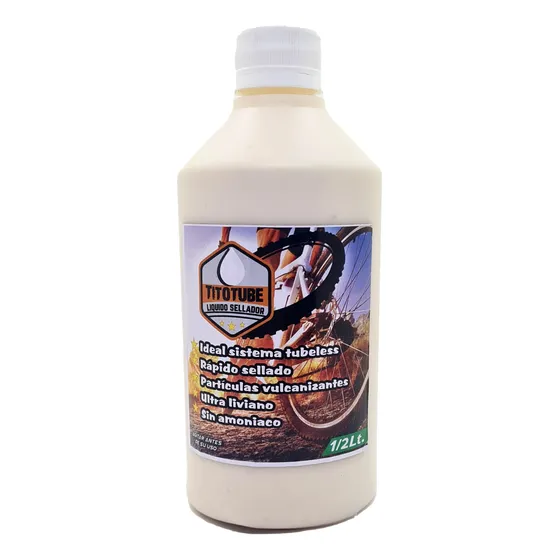 Liquido Tubeless Tito Tube Bicicleta Moto Cuatri 500cc