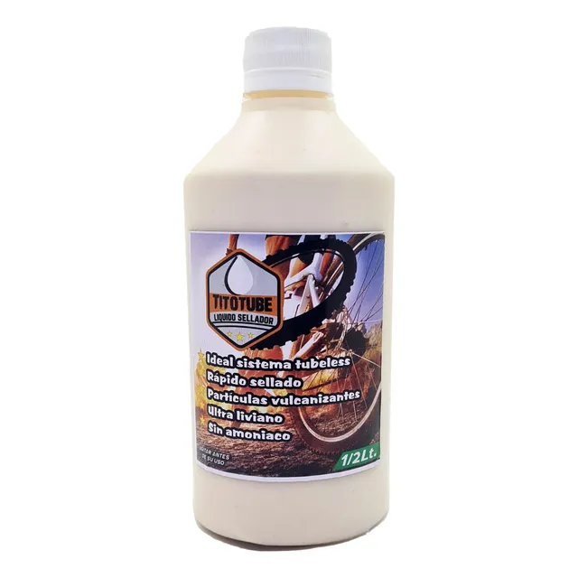 Liquido Tubeless Tito Tube Bicicleta Moto Cuatri 500cc