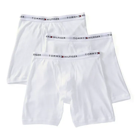 Paquete Blanco De 3 Bóxers Ajustados Tommy Hilfiger