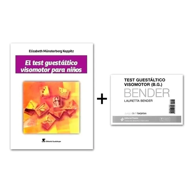 Test Guestaltico Visomotor Para Niños Y Laminas Bender