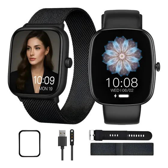 Smartwatch Feminino Para Xiaomi Redmi iPhone Galaxy + Brinde