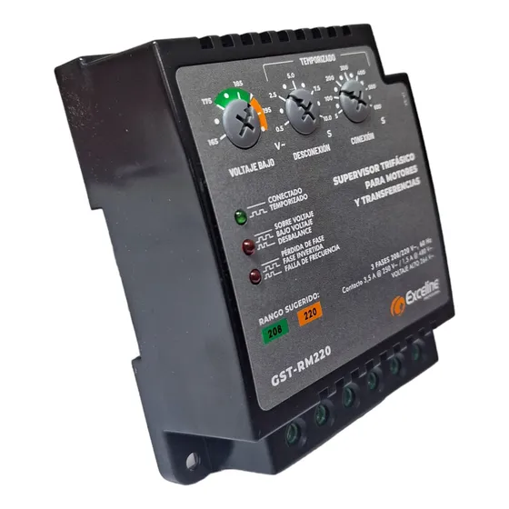 Supervisor Cargas Y Motores Trifásico 208/220v  Gst-r220p