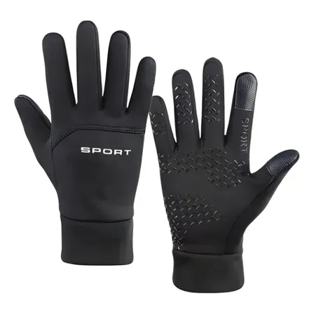 Luva Moto Motoqueiro Impermeável Térmica Inverno Frio Touch Preto Unico