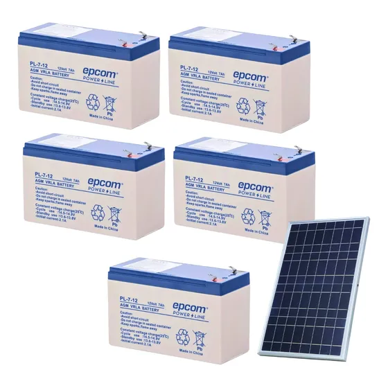 5 Baterias 12v 7ah Ups Solar Agm Epcom Pl1270